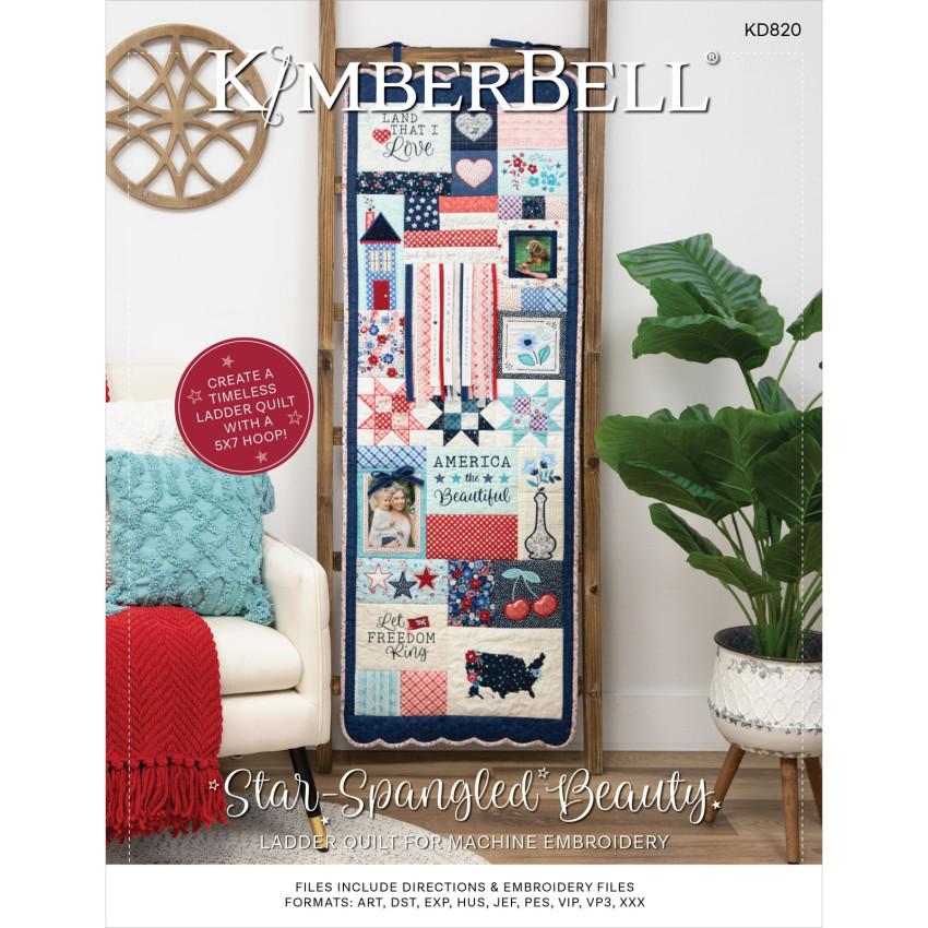 New! Kimberbell Star Spanged Beauty Ladder Quilt  - Fabric Kit - Embellishment kit- Pattern Designers: Kim Christopherson, KimberBell