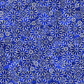 Keepsake Calico 13919-B1 Blue - Sun Drenched Daisies 100% Cotton Fabric Continuous Cuts