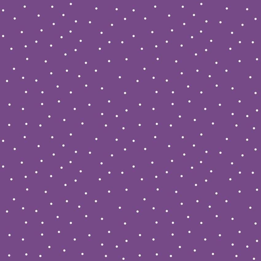 Kimberbell Basics - tiny dots - white dots on violet 100% Cotton - MAS8210-V2 -  Blender