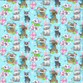Easter Dogs Fabric- 100% Cotton Continuous Cuts -Fabric Traditions FAT12972-LB
