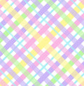 Easter Bias Plaid Cotton fabric- 100% Cotton- Continuous Cuts