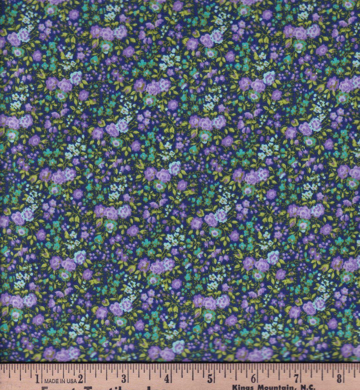 FT-Keepsake Calico Floral 100% Cotton Fabric Continuous Cuts
