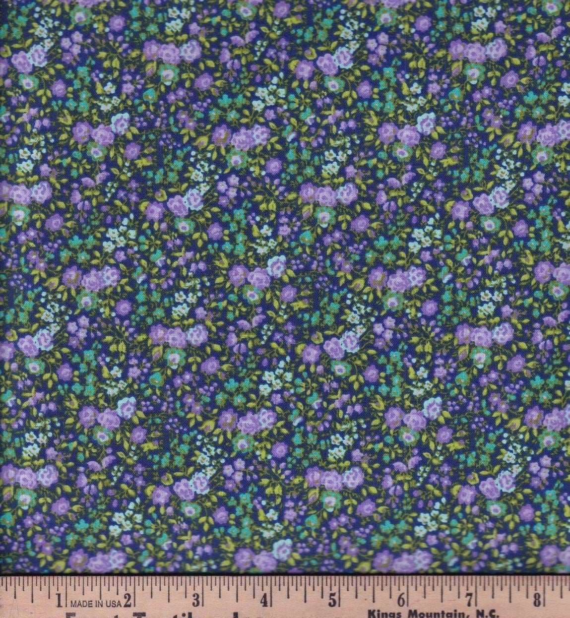 FT-Keepsake Calico Floral 100% Cotton Fabric Continuous Cuts