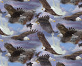 Eagles of Liberty Cotton Fabric- 100% Cotton - Fabric Material DT- AS-0177-3C-1 Multi - Patriotic - Bird