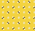 Simple Bees 100% Cotton Fabrics by David Textiles - DT-Potpourri of Novelty DX-3525-4C-1 Simple Bees