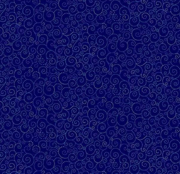 Indigo Swirls Navy CD3419 Timeless Treasures 100% Cotton Fabric Blender
