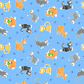 Kitty the Cat 100% Cotton Fabric by Susybee Fabrics- WSBSB20392-725 - Continuous Cuts