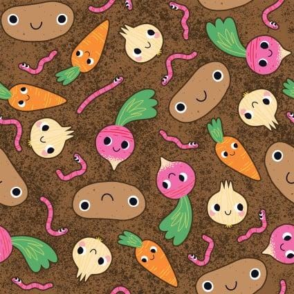 Let it Grow 100% Cotton Fabric Continuous cut  - Studio E fabrics - by Mel Matthews