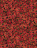 Metallic Packed Winter Berries Cotton fabric- continuous cuts 100% cotton fabric- fast shipping! HF-Christmas CM8517 Red (1952-3117)