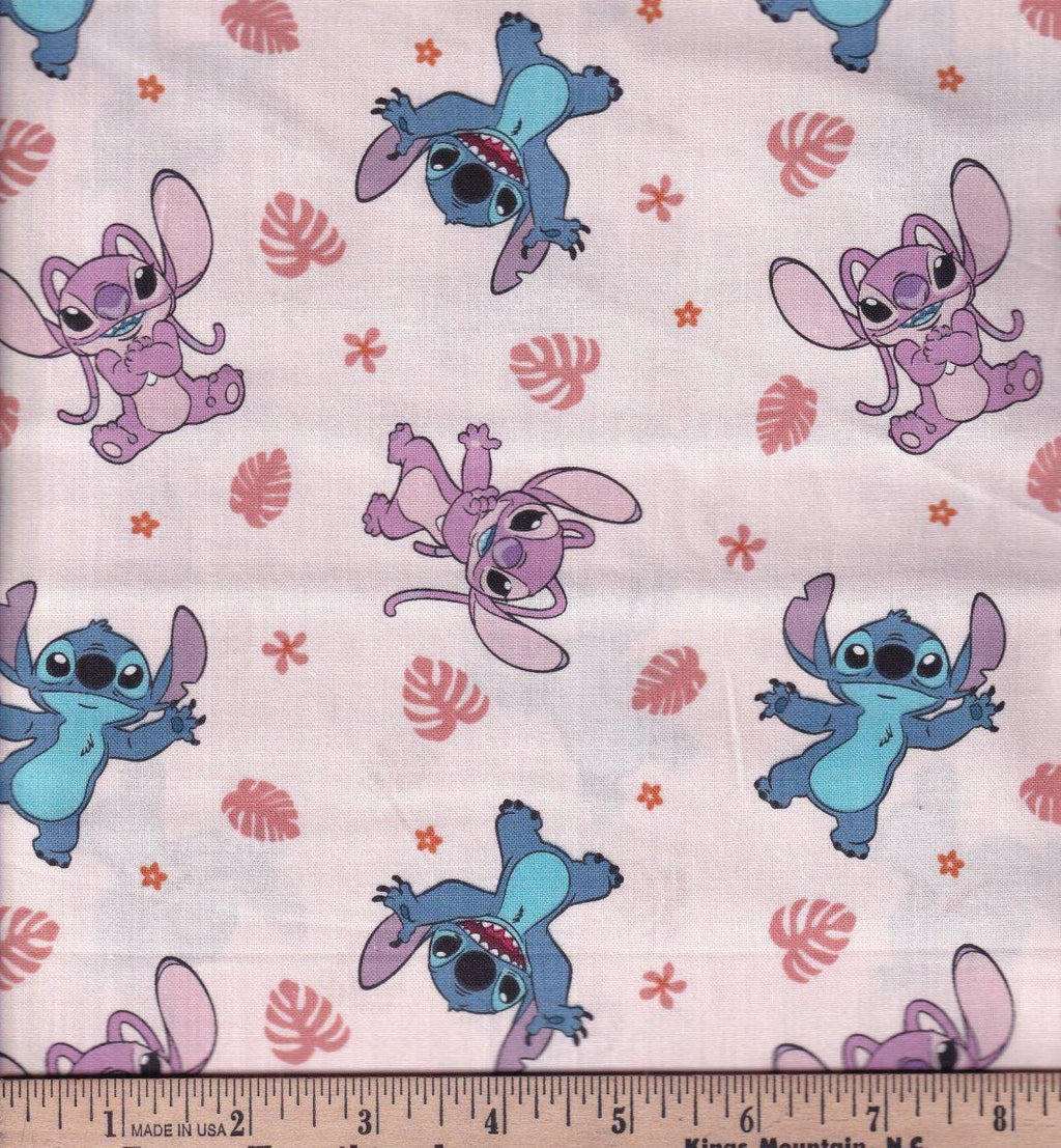 LILO and Stitch Soft Tropics Cotton fabric 100% Cotton - continuous cuts! Licensed Fabric