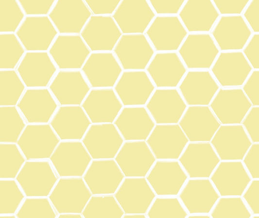 Yellow Honeycomb 100% Cotton Fabric by Springs Creative - Continuous Cuts - SC-Sunflower Garden 78757-H210715 Yellow - Honeycomb