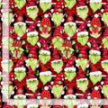 Green Gnomes by Timeless Treasures Gnomes 100% cotton fabric - continuous cuts TT-Holiday CD3573 Holiday - Green Gnomes