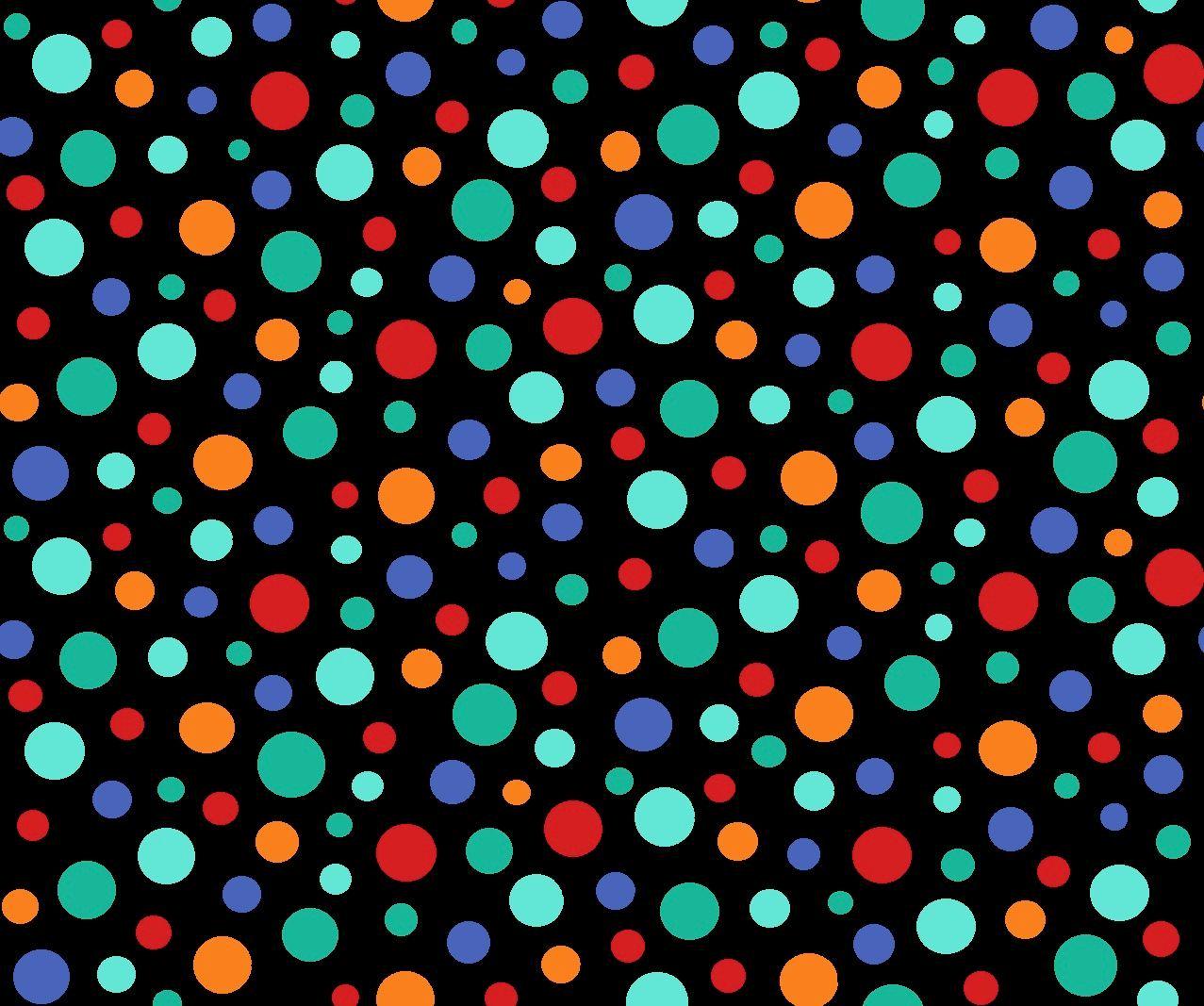 Fun Dots Cotton Fabric - 100% Cotton Freckle + Lollie Fat Quarters  and continuous cuts- FL-Belle & Blue D22-Z Black - Fun Dots