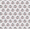 Fabric Editions White Kitten Faces Cotton Fabric- 100% Cotton - Continuous cuts