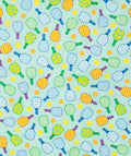Pickle Ball Paddles 100% Cotton Fabric- continuous cuts - Fast shipping