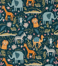 Animal Kingdom Animals Cotton fabric- - 100% Cotton - Continuous cuts-