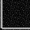 Paw Prints on Black Cotton fabric - Fat Quarters 100% Cotton - Continuous Cuts TT-Cat CD2574 Black - Cat Paws