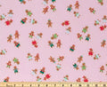 Pink Gingerbread Cookies Cotton fabric - Christmas - holiday- continuous cuts