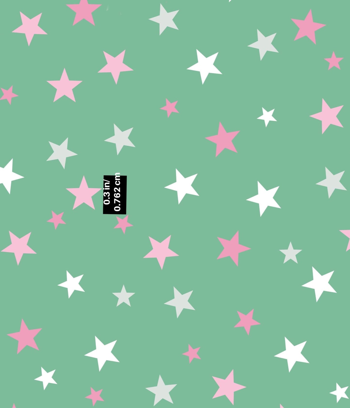 Wonderland Stars on Green 100% Cotton Fabric- continuous cuts - Drewie Pie Fabrics