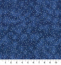 Navy Swirling Stars Cotton fabric- 100% Cotton - continuous cuts