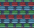 Star Wars Logo and Light Saber fabric- 100% Cotton continuous cuts Licensed Fabric