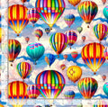 Hot Air Balloon Festival Novelty Fabric -100% Cotton - Continuous Cuts TT-DONA CD3719
