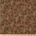 Pinecones Metallic Accent 100% Cotton fabric - Continuous Cuts