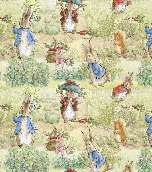 Peter Rabbit Cotton Fabric - - Fat Quarters - 100% Cotton -