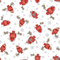 Pinecone Ridge Lodge Cardinal Cotton Fabric 100% Cotton - Fabric- continuous cuts Henry Glass 2126-08