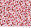 I Heart You Valentine Cotton Fabric- 100% Cotton - Continuous Cuts -MAS10763-W