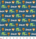 Scooby Doo Chibi Mystery Van Character fabric 100% Cotton - Continuous cuts- Licensed Fabric