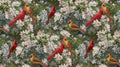 Spring Orchard Red Cardinals in the Orchard Fabric -100% Cotton - AS-0078-2C-1 Multi - Spring Orchard