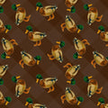 Mallard Ducks print cotton fabric- 100% Cotton- Drewie Pie Fabrics