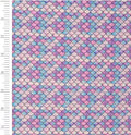 Mermaid Multi Scales cotton fabric- 100% Cotton - continuous cuts
