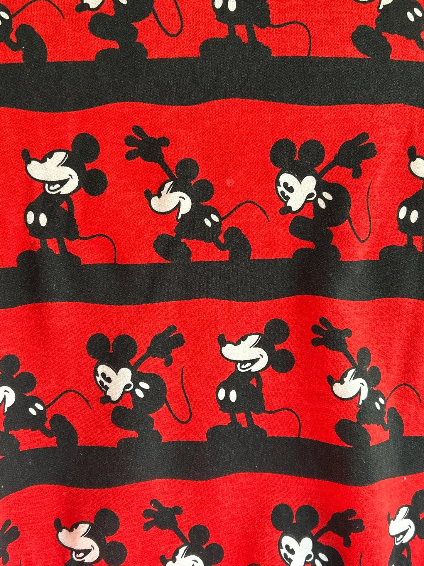 Mickey Mouse Fabric- Sweatshirt material - continuous cuts Licensed Fabric
