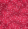 Red Swirling Stars Cotton fabric - 100% Cotton - continuous cuts