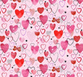 Love Matters Pink 100% Cotton Fabric - Designer: Claudia Bianchi Continuous Cuts
