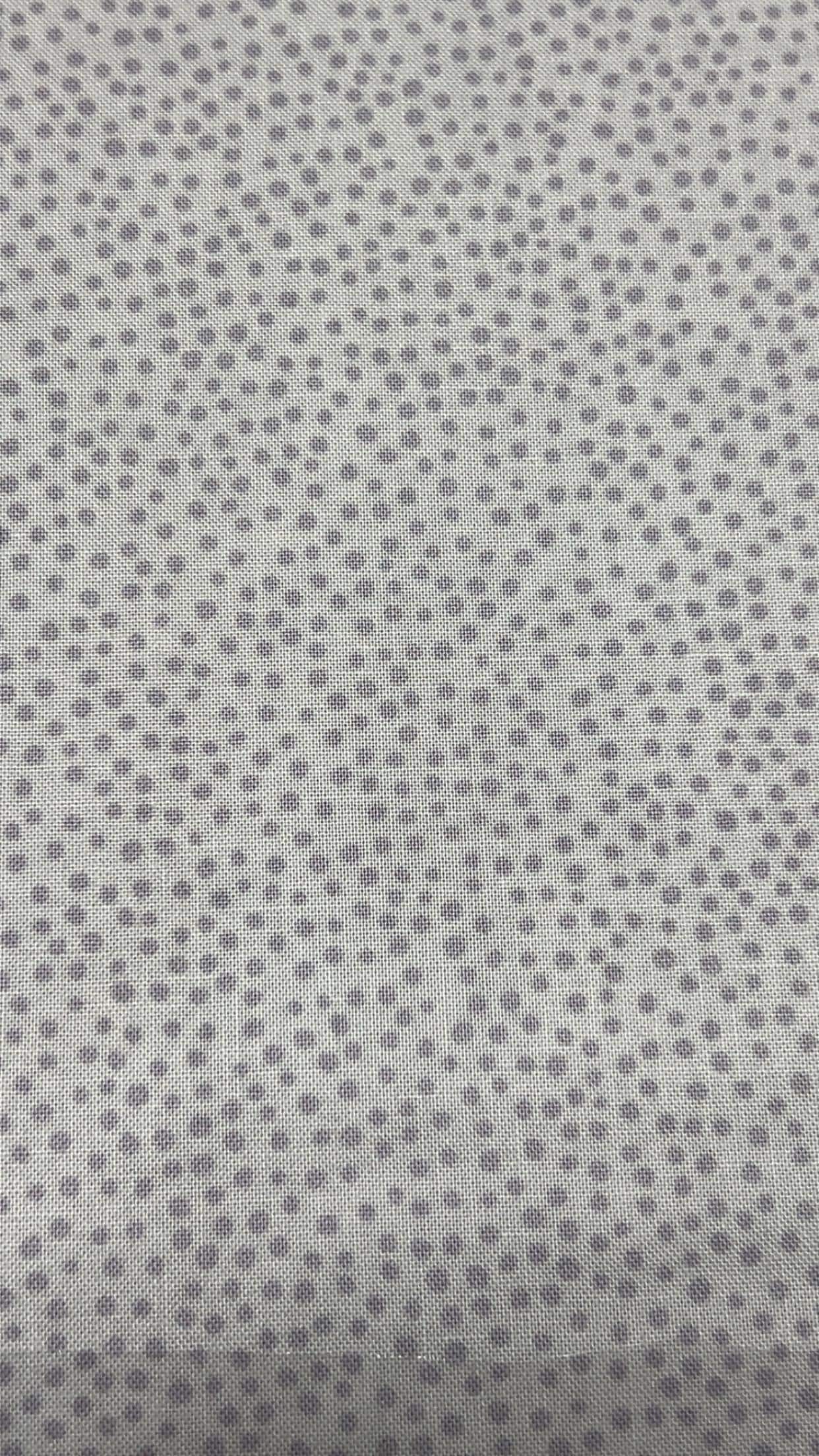 Gray Dots on Gray Fabric- 100% Cotton Continuous cuts- Lewis & Irene Fabric - LEITT9-3 -  Blender