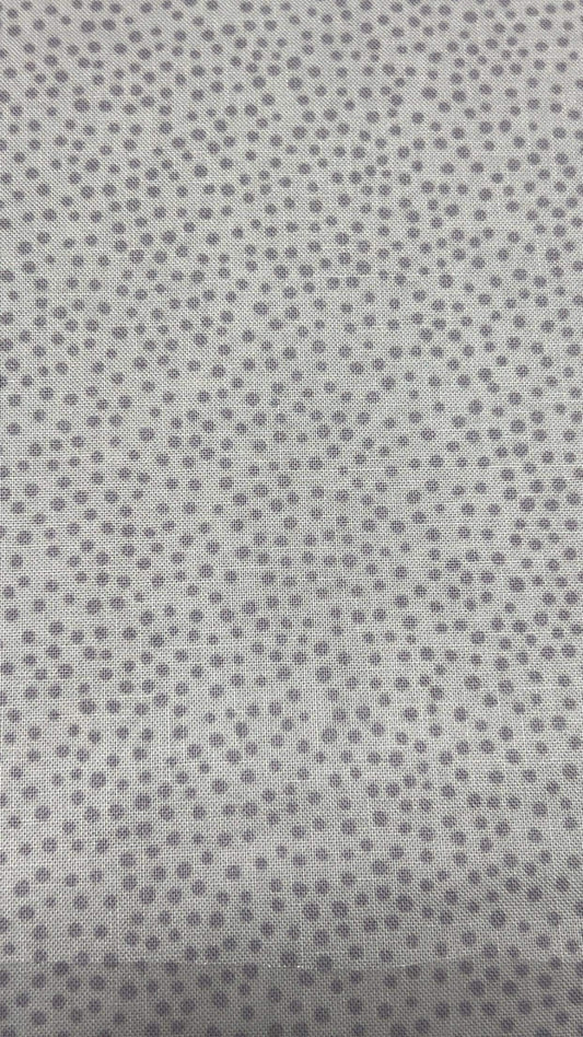 Gray Dots on Gray Fabric- 100% Cotton Continuous cuts- Lewis & Irene Fabric - LEITT9-3 -  Blender