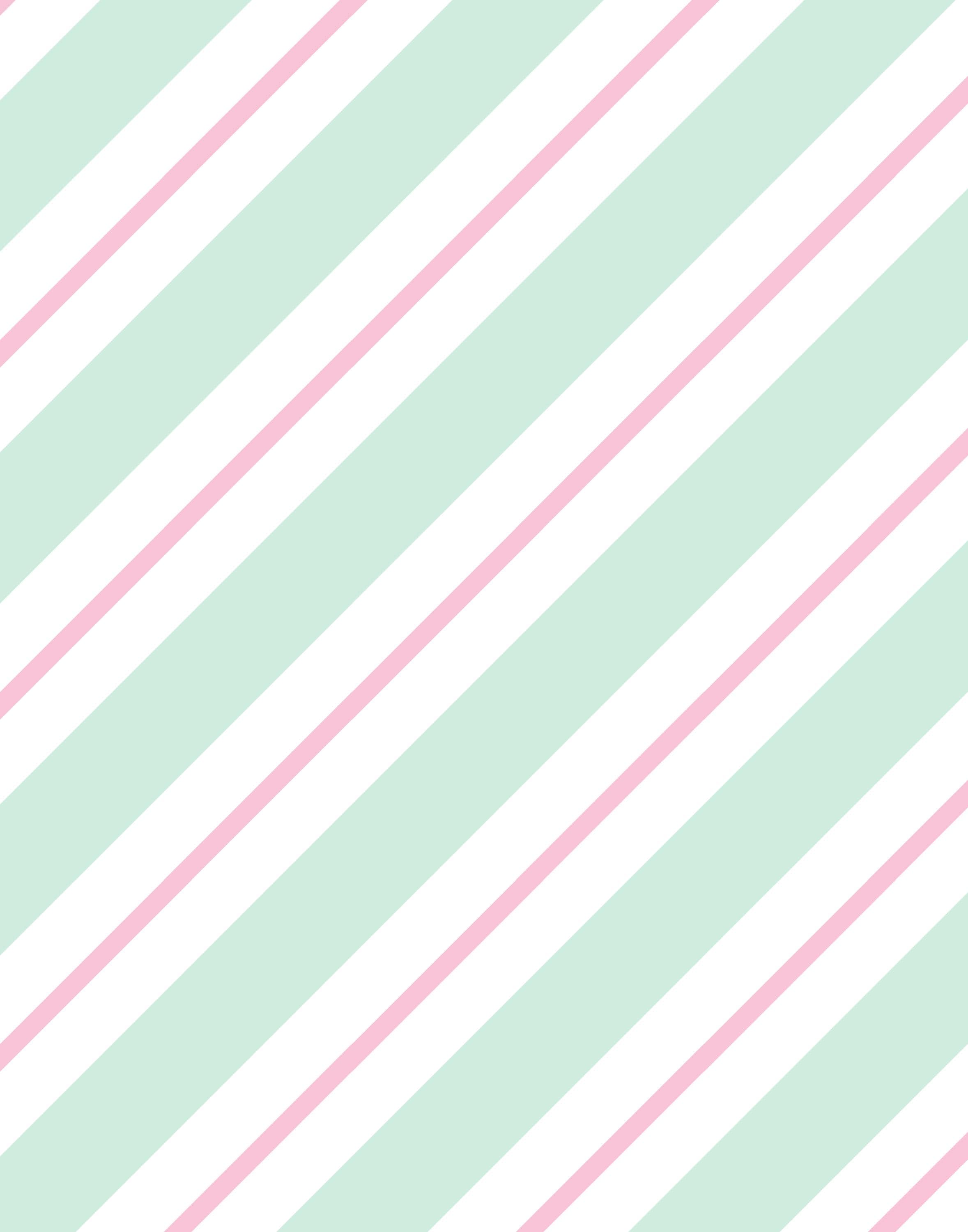 Wonderland Candy Cane Stripe Christmas Cotton fabric- Fat Quarters - By the 1/2 Yard- 100% Cotton - Continuous Cuts