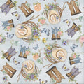 Cowboy Cowgirl Tossed Boots Springs Creative - Highland Ranch by Susan Winget Designs Cotton Fabric- 100% Cotton - Fabric- continuous cuts