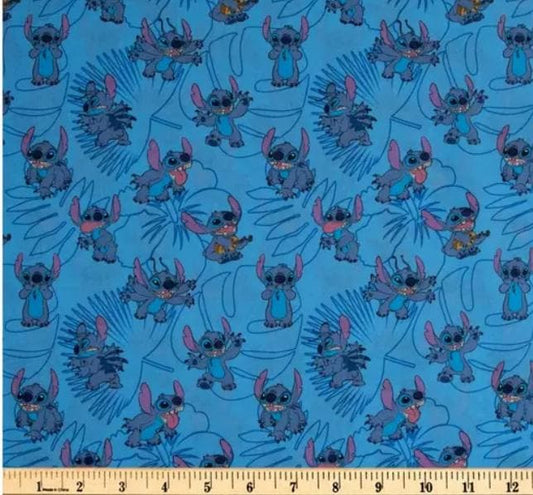 Stitch Cotton fabric- 100% Cotton - continuous cuts! Licensed Fabric