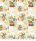 Novelty Garden Gnomes cotton fabric - 100% Cotton -SC-Novelty 2034-0097 (81388) JP Garden Gnomes
