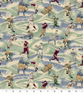 Vintage Baseball Sports Fabric -100% Cotton Baseball 81234 A62028 2034 0030 Continuous Cuts