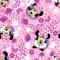 Minnie Icon Badge - 100% Cotton - continuous cuts SC-Disney 80150-A62078 Licensed Fabric