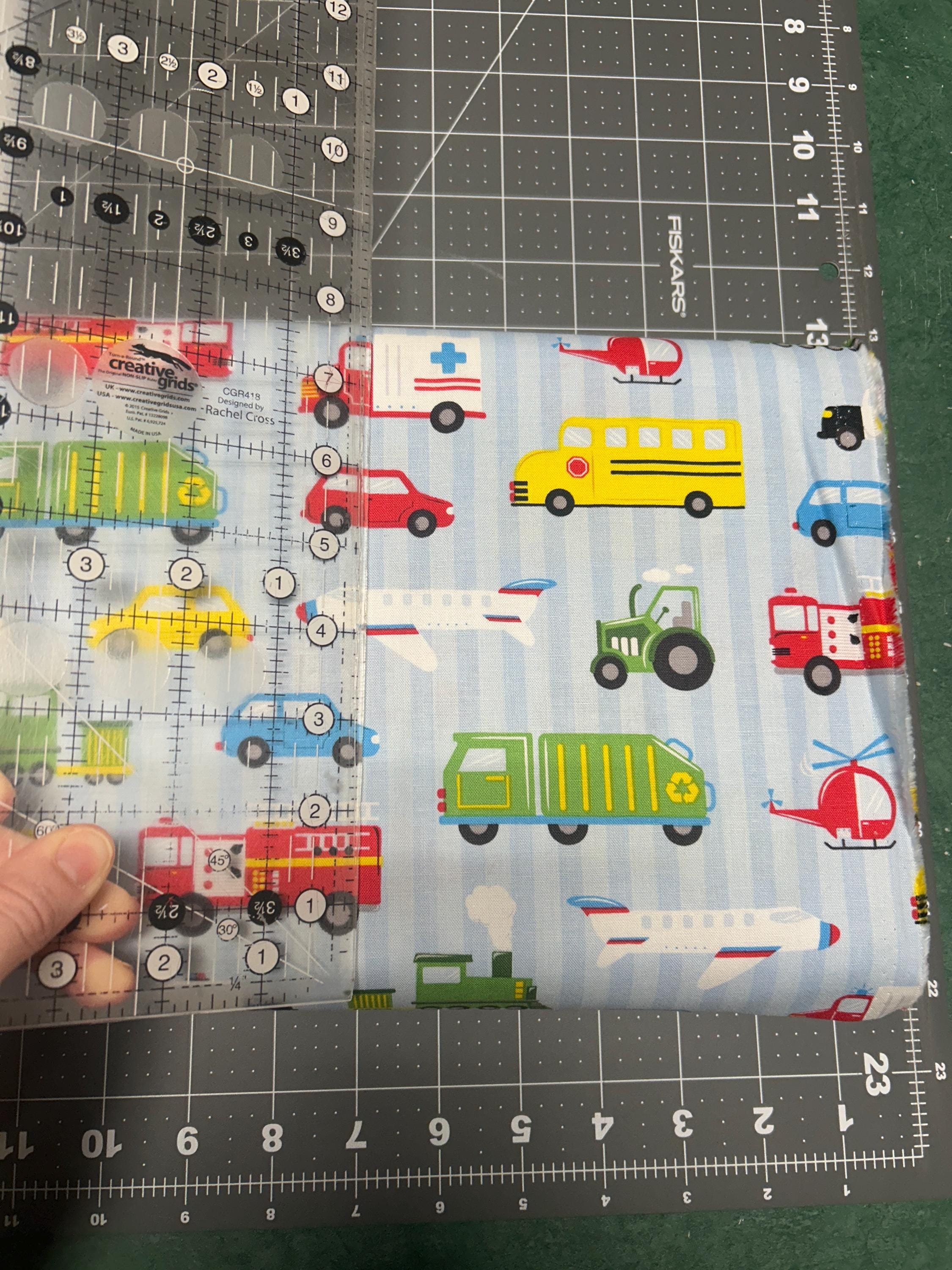 Transportation Vehicles 100% Cotton Fabric - Ready Set Go! Planes, Trains, Trucks