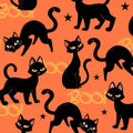 Meowgic and Moonlight Fabric- Cotton Halloween Fabric - 100% Cotton - Continuous cuts