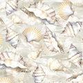 Sea Shells Cotton Fabric- 100% Cotton -