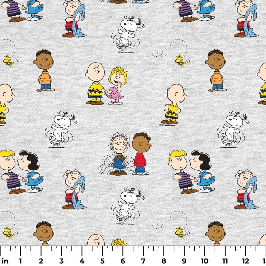 Character Fabric- Peanuts - 100% Cotton - continuous cuts Licensed Fabric