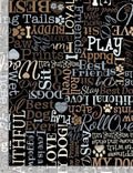 I Love My Dog Cotton Fabric- 100% Cotton- Continuous Cuts TT-Dog CD4007